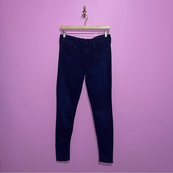 Mother Jeans Women’s Size 28 Dark Blue Wash The Looker High-Rise‎ Skinny - Picture 2 of 12